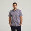 G54W05 Mens Short Sleeve Printed  Shirt Gabicci Classic - NAVY