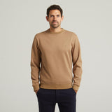 G54D03 Mens Crew Neck Sweat Gabicci Classic - GRANOLA
