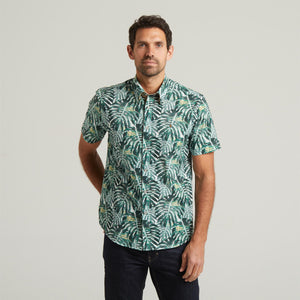 G54W03 Mens Short Sleeve Printed  Shirt Gabicci Classic - MEADOW