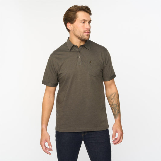 G55Z17 Plain Oxford Jersey Shirt Gabicci Classic IVY