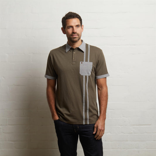 G55X06 Short Sleeve Jersey Shirt Gabicci Classic IVY