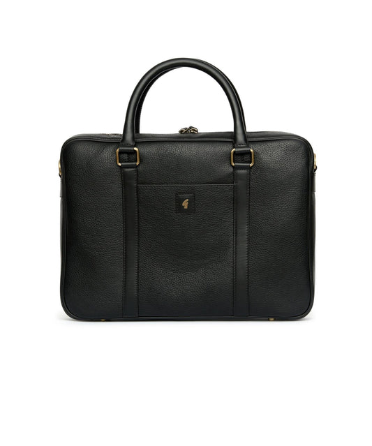 AGABB06 Leather Joe Laptop Bag BLACK