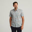 G54W07 Mens Short Sleeve Printed  Shirt Gabicci Classic - AZURE