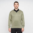 G00K01 Mens Vee Neck Sweater Gabicci Classic  - OLIVE
