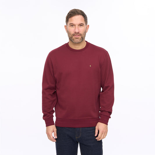 G56D03 Mens Crew Neck Sweat Gabicci Classic - ROUGE