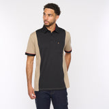 G51X02 Mens Short Sleeve Jersey Polo Shirt Gabicci Classic - STONE