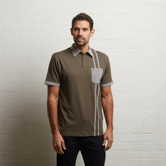 G55X06 Short Sleeve Jersey Shirt Gabicci Classic IVY