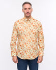 G57W07 Mens Print Shirt Gabicci Heritage - CREAM