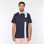 G52X17 Mens Short Sleeve Plated Jersey Polo Shirt Gabicci Classic - NAVY