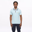 V56GM01 Mens Bourne Short Sleeve Stripe Knit Polo Gabicci Vintage - MINT