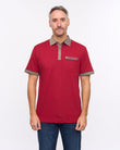G57X22 Mens Short Sleeve Jersey Polo Gabicci Heritage - CHERRY