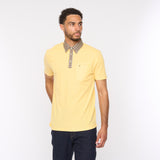 V54GX19 Mens Laleham Jersey Polo Shirt Gabicci Vintage - PINEAPPLE