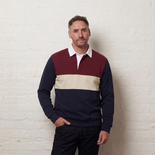 G56D04 Mens Rugby Shirt Gabicci Classic - NAVY