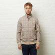 V54GJ11 Mens Hadrian Paisley Lined Check Jacket Gabiici Vintage - LATTE