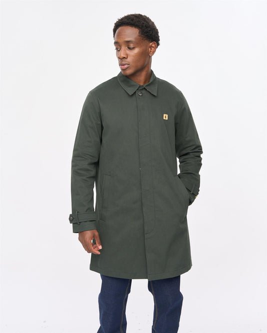 V57GJ12 Mens Houghton Rain Mac Jacket Gabicci Vintage - DARK GREEN