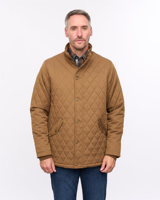 G57J02 Mens Teflon Coated Jacket Gabicci Heritage - CARAMEL