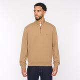 G54D01 Mens Quarter Zip Sweat Gabicci Classic - GRANOLA