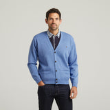 G54K03 Mens Plain Vee Kneck Slipover Gabicci Classic - SAPPHIRE