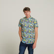 V52GW06 Mens Miller Woven Print Shirt Gabicci Vintage - THAMES