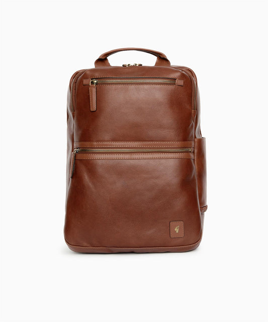 AGABB03 Leather Jordan Rucksack CHESTNUT
