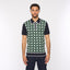 V54GM07 Mens Ted Short Sleeve Pattern Knitted Polo Gabicci Vintage - NAVY