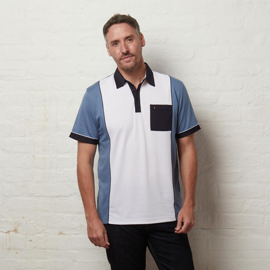 G56X02 Mens Short Sleeve Jersey Polo Gabicci Classic - DELFT