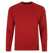 G00K04 Mens Crew Neck Sweater Gabicci Classic - RED