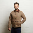 V55GJ11 Mens Hunter Check Blouson Gabicci Vintage - NUTMEG