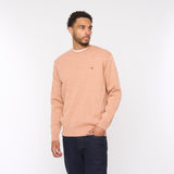 G54K04 Mens Plain Crew Kneck Knit Gabicci Classic - PEACH