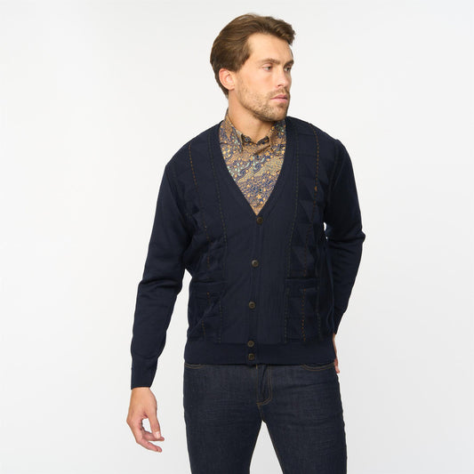 G55M09 Fancy Cardigan Gabicci Classic NAVY