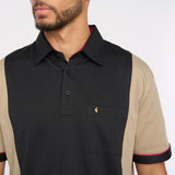 G51X02 Mens Short Sleeve Jersey Polo Shirt Gabicci Classic - STONE