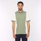 G52X13 Mens Short Sleeve Plated Jersey Polo Shirt Gabicci Classic - CREAM