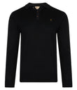 V00GK08 Mens Francesco Polo Collar Sweater Gabicci Vintage - BLACK