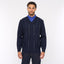 G54M01 Mens Plain Vee Kneck Pattern Front Knit Gabicci Classic - NAVY