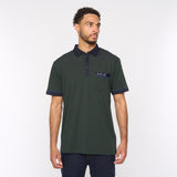 G51X06 Mens Short Sleeve Oxford Jersey Polo Shirt Gabicci Classic - FOREST