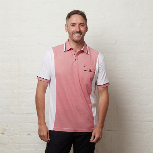 G56X08 Mens Short Sleeve Jersey Polo Gabicci Classic - WHITE