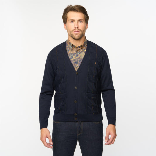G55M09 Fancy Cardigan Gabicci Classic NAVY