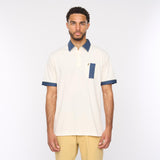 G52X15 Mens Short Sleeve Plated Jersey Polo Shirt Gabicci Classic - CREAM