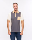 G57X02 Mens Short Sleeve Jersey Polo Gabicci Heritage - CREAM
