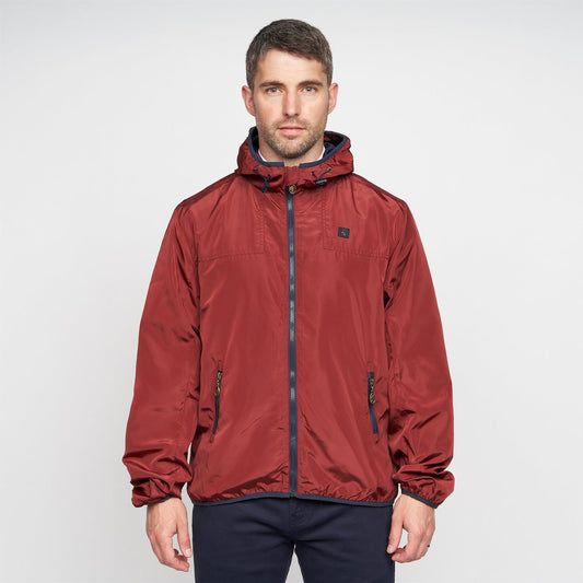 V00GJ14 Mens Festival Hooded Jacket Gabicci Vintage - RIOJA