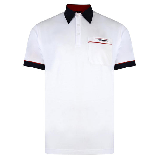 G00X62 Mens Polo Shirt Gabicci Classic - WHITE