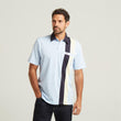G52X14 Mens Short Sleeve Plated Jersey Polo Shirt Gabicci Classic - SKY