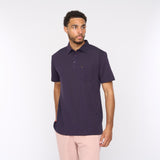 G51Z17 Mens Short Sleeve Oxford Jersey Polo Shirt Gabicci Classic - GRAPE