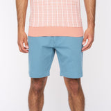 G54V01 Mens Washed Stretch Twill Shorts Gabicci Classic - AQUA