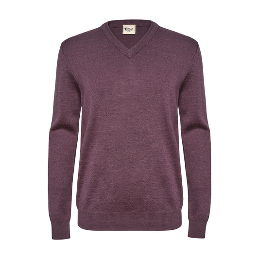 G00K01 Mens Vee Neck Sweater Gabicci Classic  - GRAPE