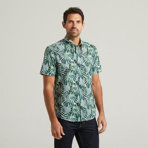 G54W03 Mens Short Sleeve Printed  Shirt Gabicci Classic - MEADOW