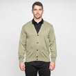 G00K02 Mens Button Thru Cardigan Gabicci Classic - OLIVE