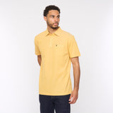 G52Z17 Mens Short Sleeve Oxford Jersey Polo Shirt Gabicci Classic - SUNBEAM