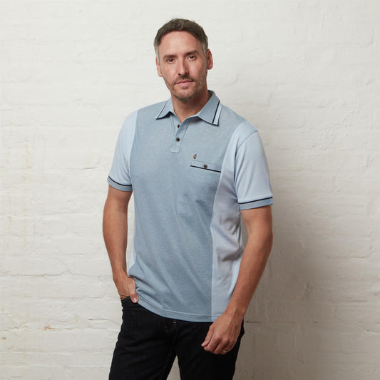 G56X08 Mens Short Sleeve Jersey Polo Gabicci Classic - SURF