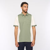 G52X13 Mens Short Sleeve Plated Jersey Polo Shirt Gabicci Classic - CREAM